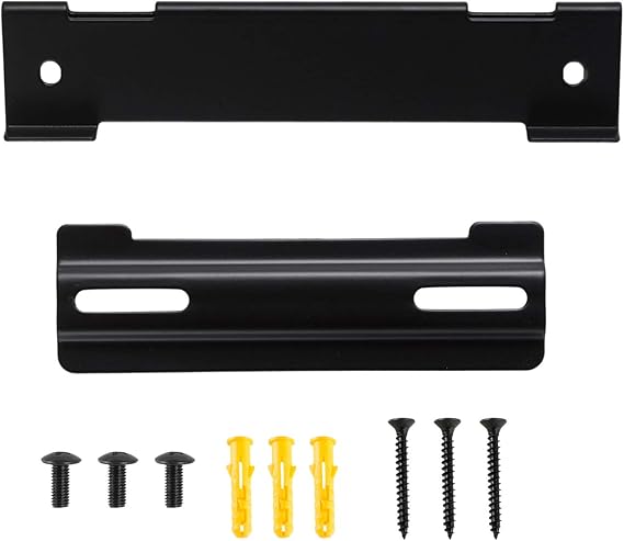 Wall Mount Kit for Bose WB-120, Solo Soundbar Series II, Wall Bracket Holder Stand Compatible with Bose WB-120 SoundTouch,Solo 5 Soundbar, CineMate 120 Speaker With all Necessary Screws (Black)