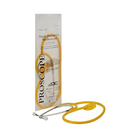 ADC Proscope 664y Disp. Stethoscope Proscope 664y Disp. Stethoscope, Yellow, Adult