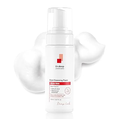 Dr.Deep Acpa Cleansing Foam - Exfoliating Cleanser with Salicylic Acid for Oily Skin, Acne Breakouts, and Clogged Pores, Non-Drying, Non-Comedogenic Formula - 5.07 fl.oz  150ml