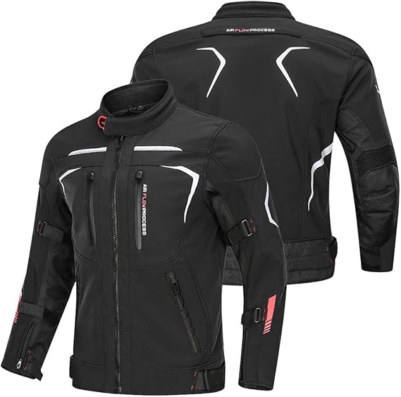 GJXJY Motorcycle Jacket Waterproof CE Armoured Windproof Full Body Protective