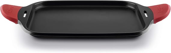Castey IP45 - Grill tray, induction 45 cm, color black/red, 48.5 x 27.5 cm
