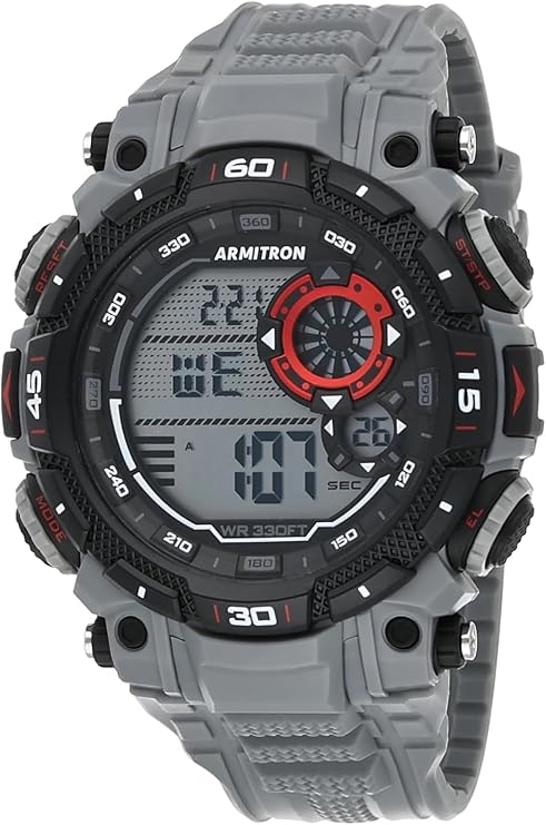 Armitron Sport Men's Digital Chronograph Resin Strap Watch, 40/8397