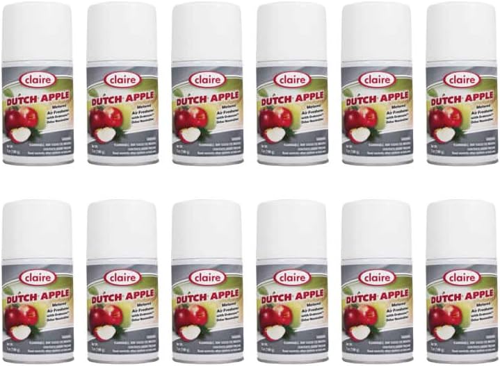 Claire CL104-12pk Dutch Apple Metered Air Freshener; 7 Oz. Net Wt., 12 Count