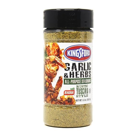 Kingsford Garlic & Herbs All-Purpose Seasoning 5.5 oz Rustic Tuscan Style for Cooking, Grilling & Marinades