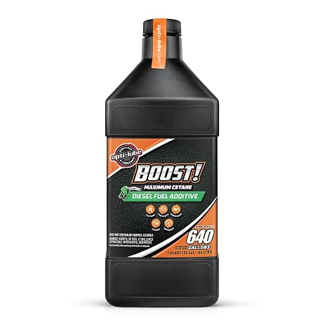 Opti-Lube Boost! Maximum Cetane Formula Diesel Fuel Additive: Quart (6 Quarts - Treats 3840 Gallons)