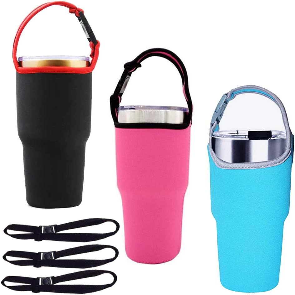 Tumbler 30oz Carrier Holder Pouch with Shoulder Strap