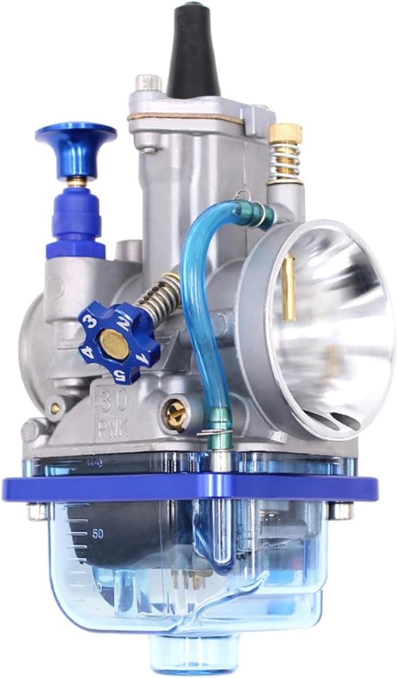 Universal Motorcycle Racing Carburetor PWK 21MM,Fit for 2T 4T Engine Scooter Motorcycle ATV Quad Pit Bike 50cc-80cc PWK Carburetor (Blue,21MM)