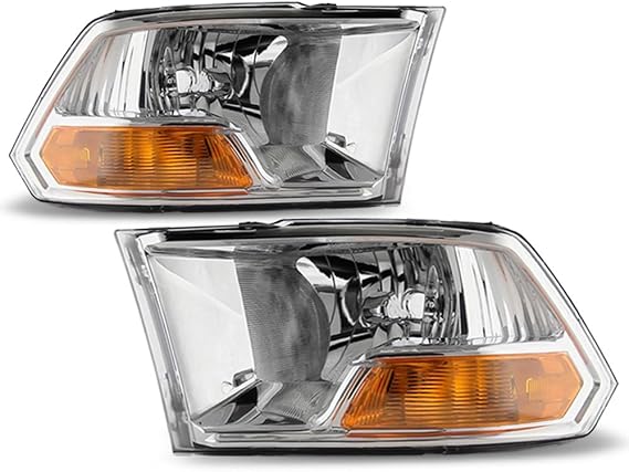 ACANII - For 2009-2018 Dodge Ram 1500 2500 3500 Headlights Headlamps Pair 09-18 Driver + Passenger Side