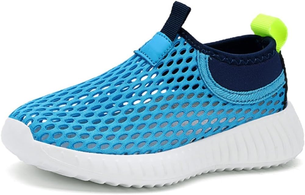 Boys Girls Candy Color Breathable Mesh Casual Sneakers Lightweight Slip On Sports Running Tennis Shoes