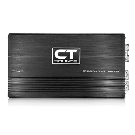 CT Sounds CT-700.1D Compact Class D Car Audio Monoblock Amplifier, 700 Watts RMS