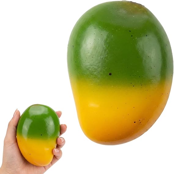 Mango Squishy, Fidget Tools, Colour Changing Squishy, Squish Squish Stress Relief Tool, Squishies Sensory, Sensory Tool, Reusable, Anti‑Anxiety Hand Dumpling for Office Party Bag Fillers