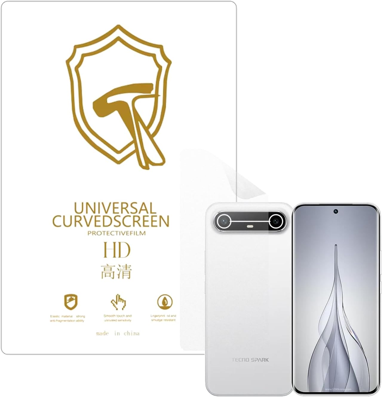 Microcase Tecno Spark Slim 5G ile Uyumlu Full Tpu Nano Arka Ekran Koruma Filmi - EKM102