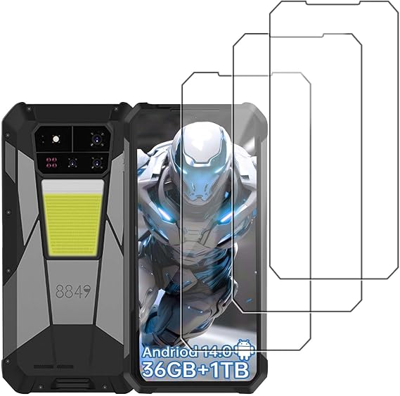 NOUKAJU [3pack] Screen Protector for 8849 Tank 4 Pro, HD Tempered Glass,Scratch Resistant,Durable and Drop-Proof,Tempered Glass Screen Protector for 8849 Tank 4 Pro