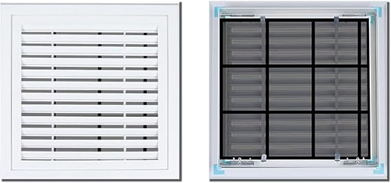 JHDXL Roof Access Hatch, Crawl Space Door with Louvers for Crawl Space Access, Designed for Optimal Airflow and Ventilation, Cellar Vent Access Door(18 * 18cm/7.1 * 7.1in)