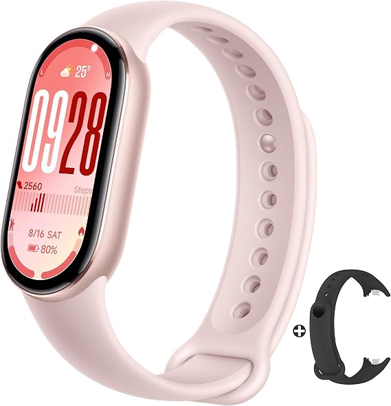 XIAOMI Mi Smart Band 10 (2025) - 1.72" AMOLED Display | 21 Days Battery Life | Touchscreen, Multi-Sport Tracker, Activity Tracker, Heart Rate Monitor | BT5.4 - Mystic Rose