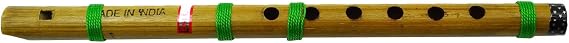 Hand Painted Wooden Bansuri Musical Instrument Home Decor Bamboo Flute