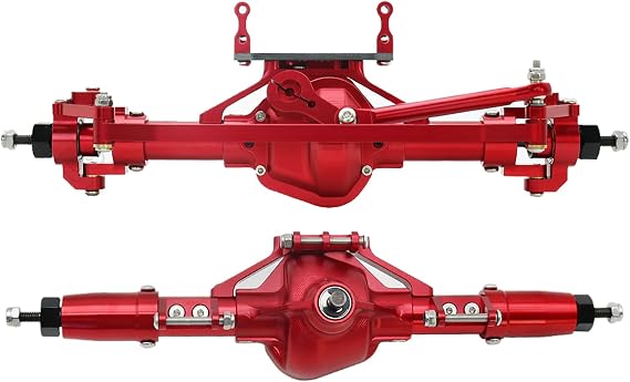 SCX-10Climbing Car General D90 Climber Aluminum Alloy All CNC Processing Front Axle/Rear Axle Assembly (Front Rear Axle)