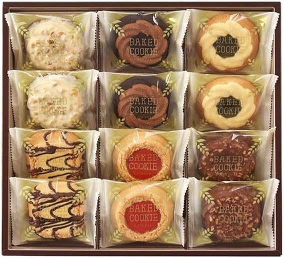 Nakayama Seika Baked Cookies, 1 Box 12 Pieces