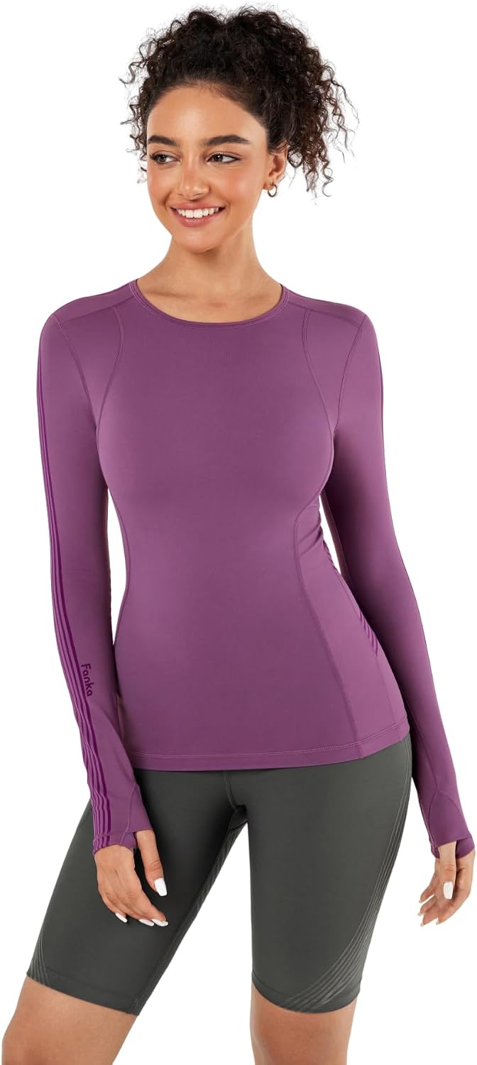 Fanka Powerband Resistance Tops for Women Muscle Support Snug Sleeves Compression Fit