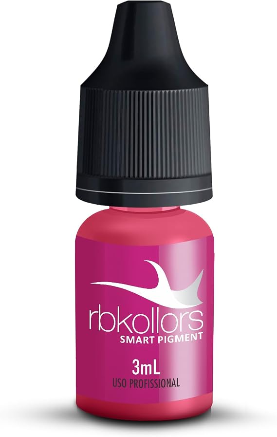 Pigment Permanent Tattoo Ink | 3ml Intense Pink | Micropigmentation Microblading | Eyebrow Lips Makeup (Intense Pink, Darling)
