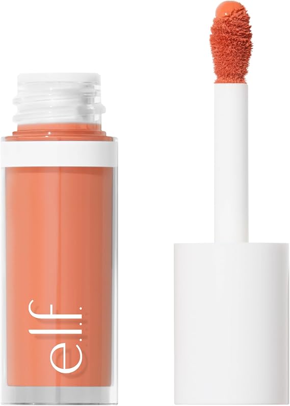 e.l.f. Camo Liquid Blush, Long-Lasting Liquid Blush For High-Pigment Colour, Creates A Soft, Dewy Finish, Vegan & Cruelty-Free, Peach Perfect | Long-lasting Liquid Blush For High-pigment Color, Creates A Soft, Dewy Finish, Vegan & Cruelty-free