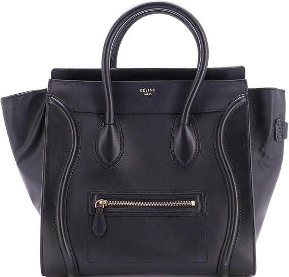 Pre-Loved Luggage Bag Smooth Leather Mini, Black