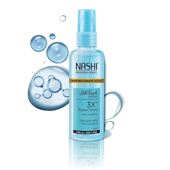 NASHI Professional Hair Rejuvenate Serum 100ml, Pro Vitamin Hair Serum for Frizzy Hair, Silky Touch Hair Serum for Curly Hair and for All Hair Types
