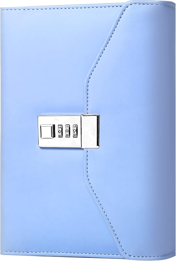 CAGIE Diary with Lock for Women & Girls, Full Wrap-Around Privacy Journal