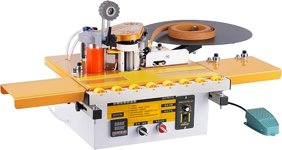YUCHENGTECH Edge Banding Machine Curved and Straight Dual Use | Automatic Tape Breaking Portable Edge Bander Two-Side Gluing with Microcomputer Intelligent Temperature Control