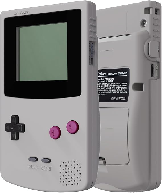 IPS Ready Upgraded eXtremeRate Classic Gray Replacement Shell Full Housing Cover & Black Screen Lens for Gameboy Color Fit for OSD IPS & Regular IPS & Standard LCD Console & IPS Screen Without
