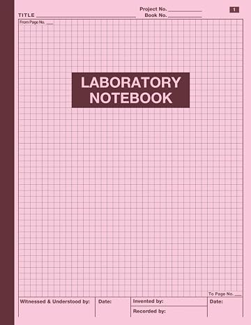 Laboratory Notebook: Simply Lab Notebook for Researchers, 105 pages, 8.5 x 11 in, Student Laboratory Notebook, Pink