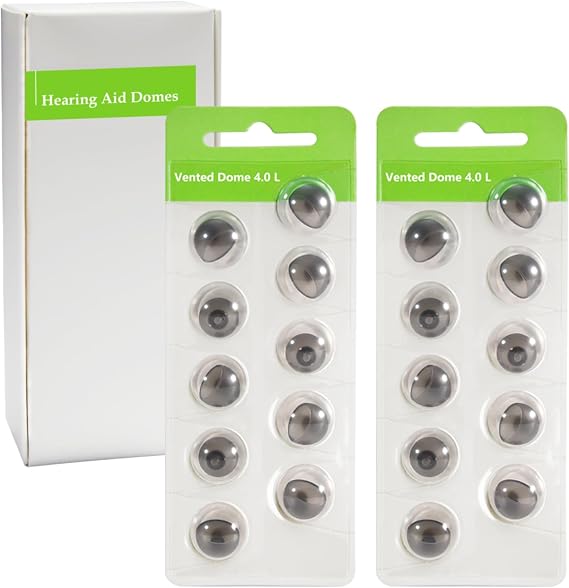 for Phonak Hearing Aid Accessories,20PCS Vented Dome (0.43 in,Large)