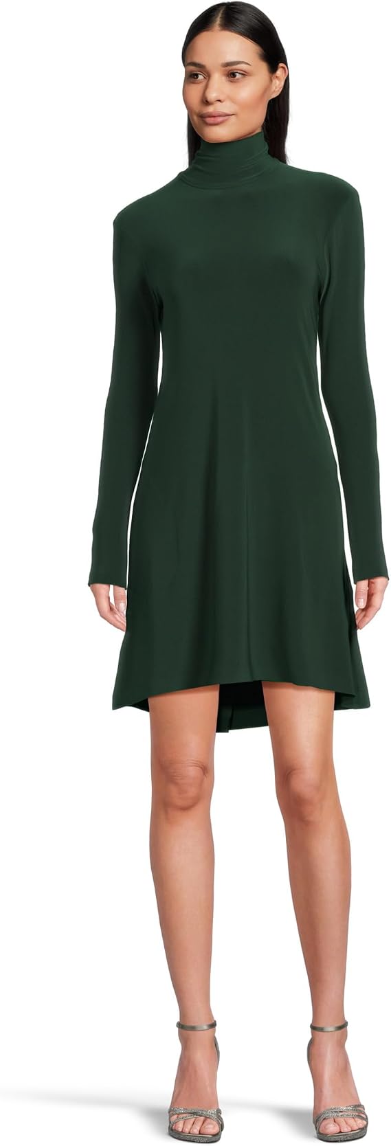 Norma Kamali Long Sleeve Turtle Swing Dress