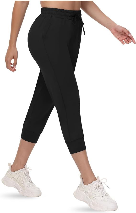 CAMPSNAIL Joggers for Women with Pockets - 27"/20" Womens Sweatpants Yoga Lounge Relaxed-fit Pants for Workout Running