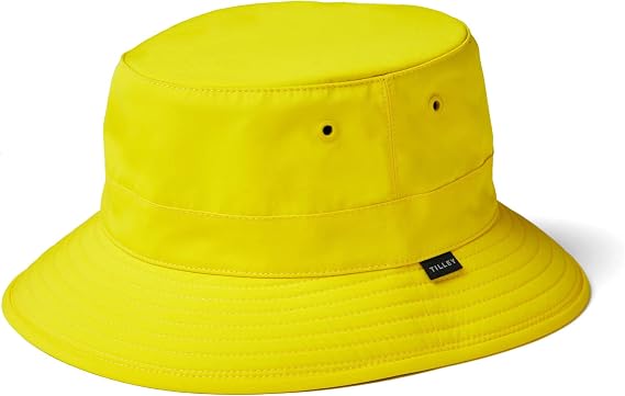 Tilley Technical T1 Bucket Hat UPF 50+ Sun Protection, Water-Resistant, Buoyant, Tuckaway Wind Cords, Secret Pocket, All-Weather Performance Outdoor Hat