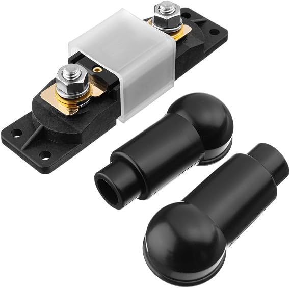 Spartan Power 150 Amp ANL Fuse & Holder Kit Black