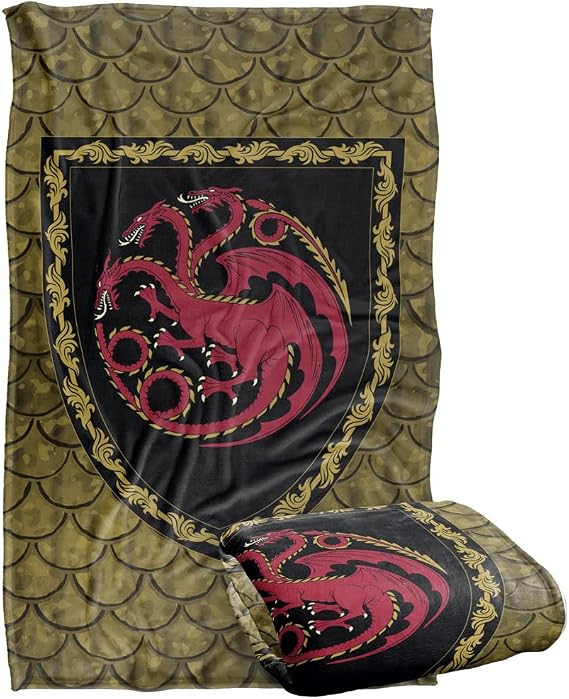 House of The Dragon Blanket, 36"x58" Hod Shield Silky Touch Super Soft Throw Blanket