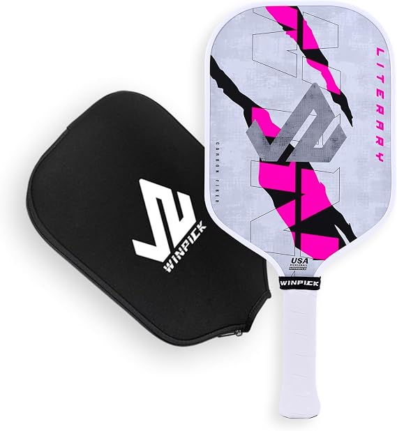 Pickleball Paddle, T700 Carbon Fiber Surface Thermoformed Pickleball Paddles with Foam Injected Walls, PP Honeycomb Core, Stable Performance Control & Power Pickleball Racket, USAPA Approved