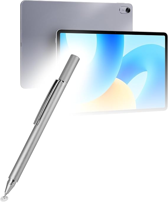 BoxWave Stylus Pen Compatible with Huawei MatePad 11.5 - FineTouch Capacitive Stylus, Super Precise Stylus Pen - Metallic Silver
