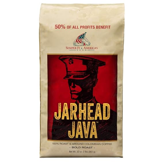 Jarhead Java Coffee, Bold Roast, 32 Ounce
