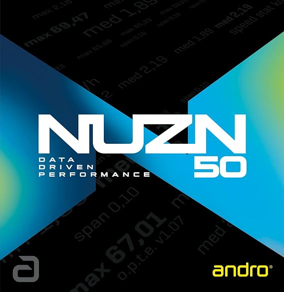 andro NUZN 50 110021101 Table Tennis Rubber Spinning Tension Soft Back