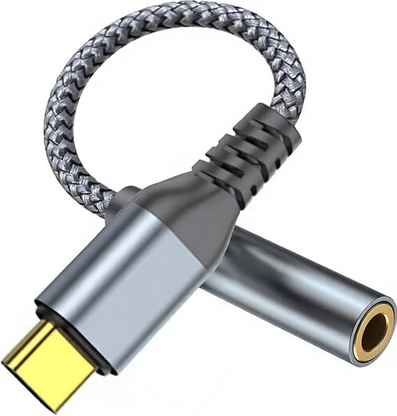 USB C to 3.5mm Jack,Type C to Headphone Adapter USBC to Car Aux Audio Earphone Speakers Cable Converter Compatible with Samsung Galaxy S22 S21 S20 Ultra Note 20, Huawei Mate 40/P30, Xiaomi 9 8 (1)