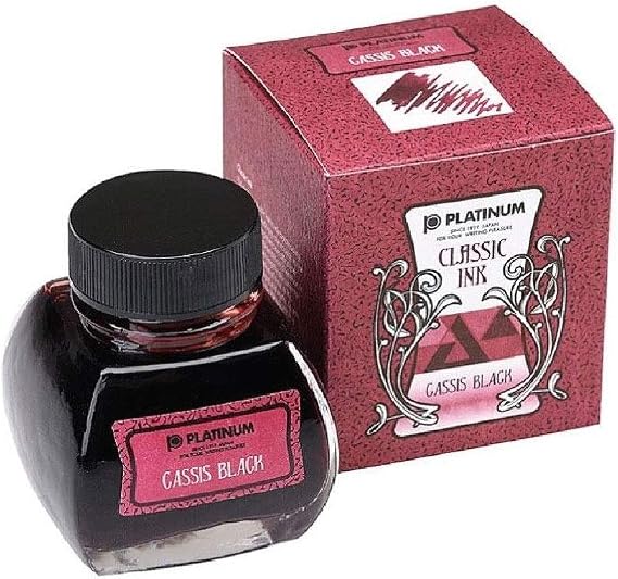 Platinum Classic Ink 60ml Cassis Black, INKK-2000 15