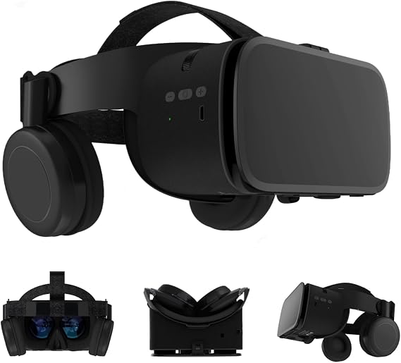 VR Headset, 3D Virtual Reality Glasses Phone VR Goggles 3D VR Viewer for iPhone 17 16 15 14 13 12 11 Pro for Samsung Galaxy S24 S23 S22 S21 S20 for Adult & Kids Play 3D Movies & Games