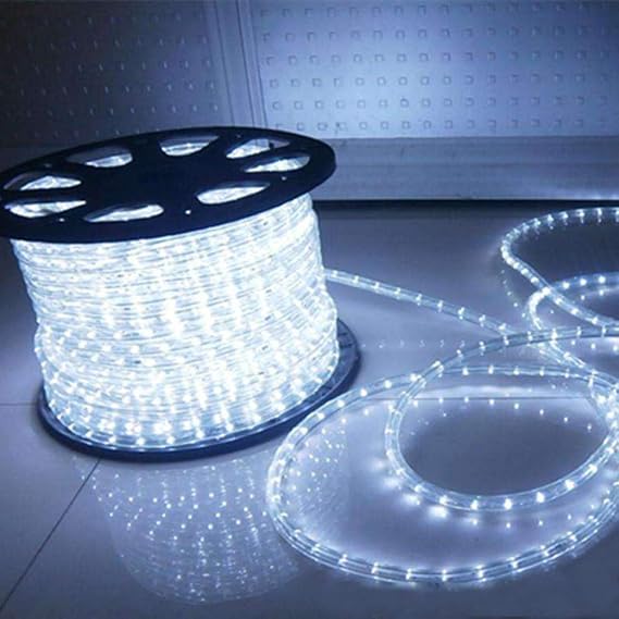 100ft LED Rope Lights, 720Led White Rope Lights for Outside, Connectable Rope Light, Indoor Outdoor Rope Lights Waterproof for Party, Wedding, Background, Trees, Pool, Eaves Decorations