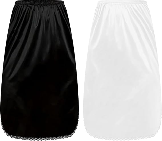 Ellames 2 Pack Lace Half Slips Underskirt