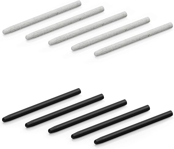 XENCELABS, 10 Pack Replacement Nibs, Contains 5 Standard Nibs, 5 Felt Nibs Tips. Compatible: Xencelabs Pen Tablet Bundle, Bundle SE, Medium Standard, Small Standard