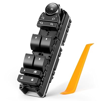 20835553 Driver Side Power Window Switch with Folding Mirror & Door Lock Compatible with Chevy, GMC & Cadillac - Avalanche, Silverado1500, Suburban 2500 Yukon, Tahoe, Escalade, Sierra 3500 2007-2014