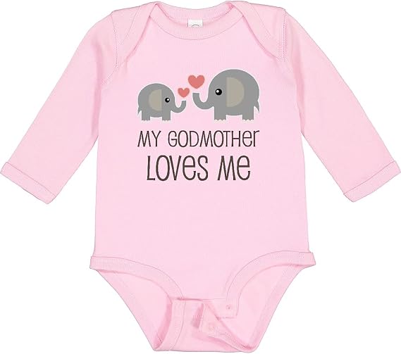 inktastic My Godmother Loves Me Long Sleeve Creeper
