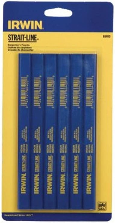 Irwin Tools IRWIN Carpenter Pencil, Medium Lead, 6-Piece (66400)